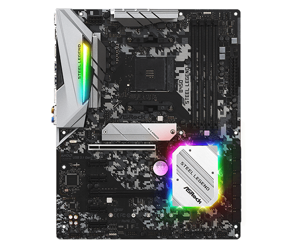 Asrock B450 Steel Legend ATX AM4 Motherboard 2
