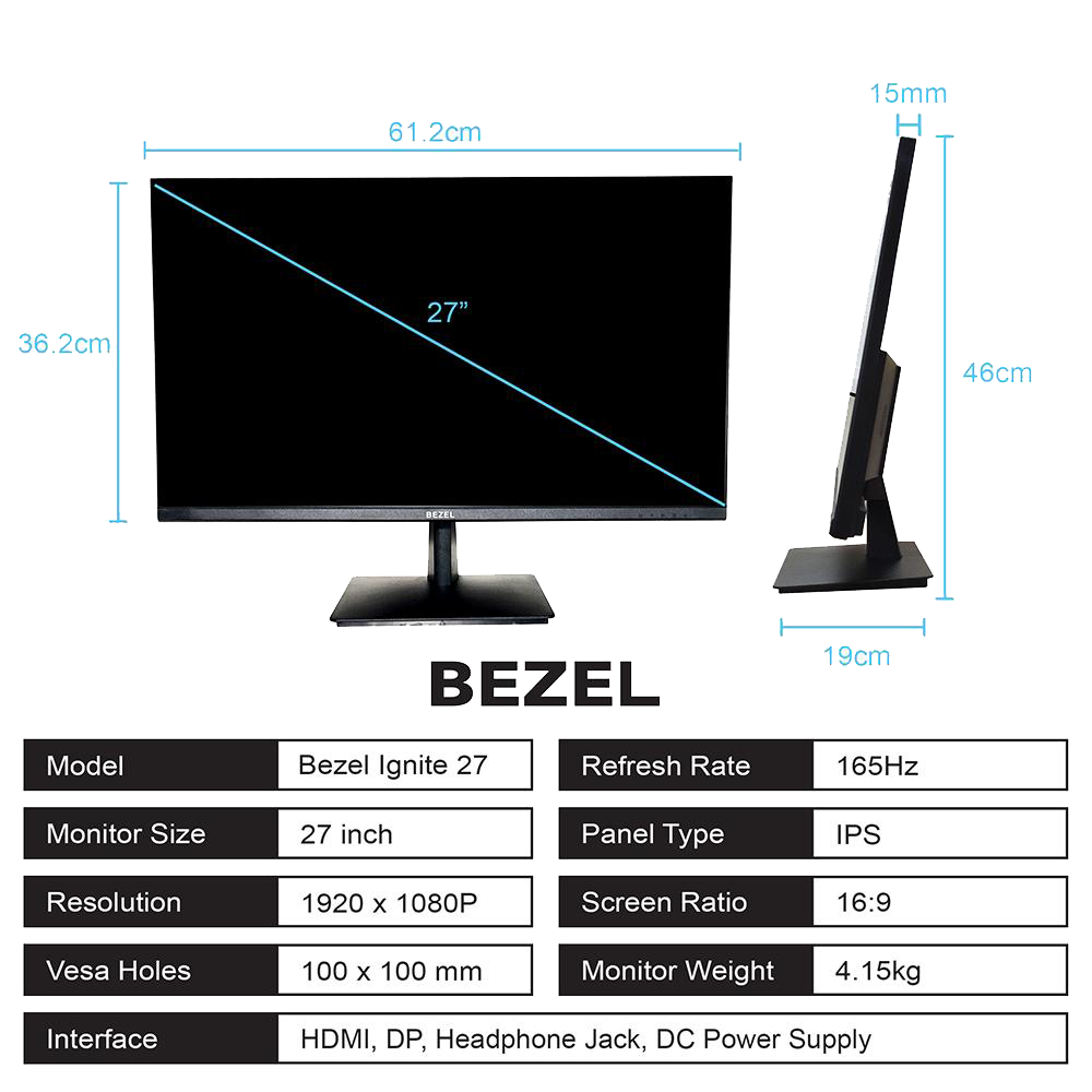 Bezel Ignite 27 165Hz IPS Monitor 3