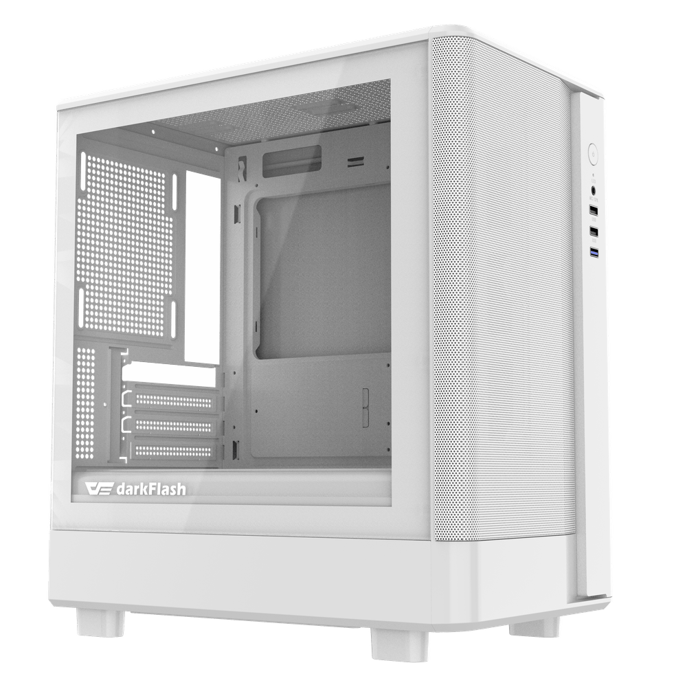 Darkflash DB330M Mesh MATX Case (White) 2