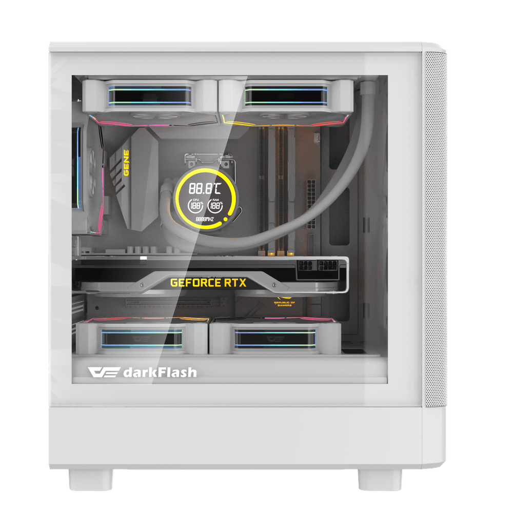Darkflash DB330M Mesh MATX Case (White) 3