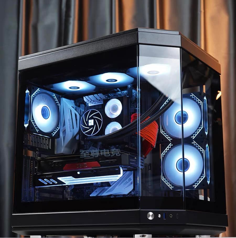 GameKM Y60 Dual Chamber ATX Case (Black) 2