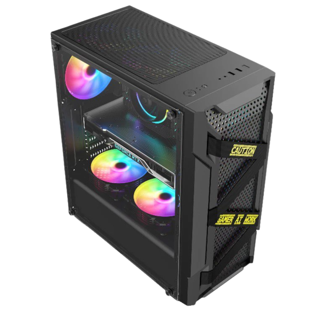 Keytech T600 ATX Case (Black) 2