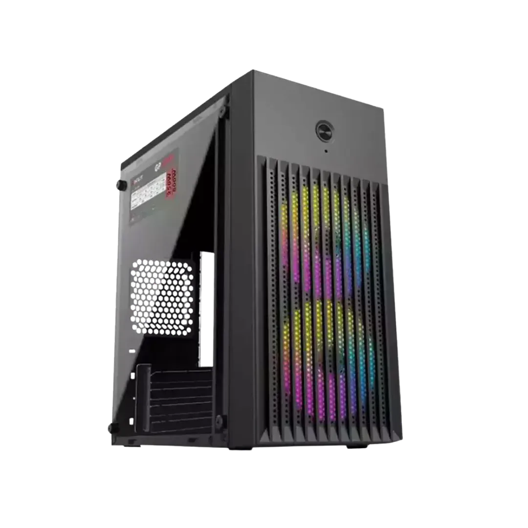 Inplay Lite X220 MATX PC Case w/ 2 RGB Fans (Black)