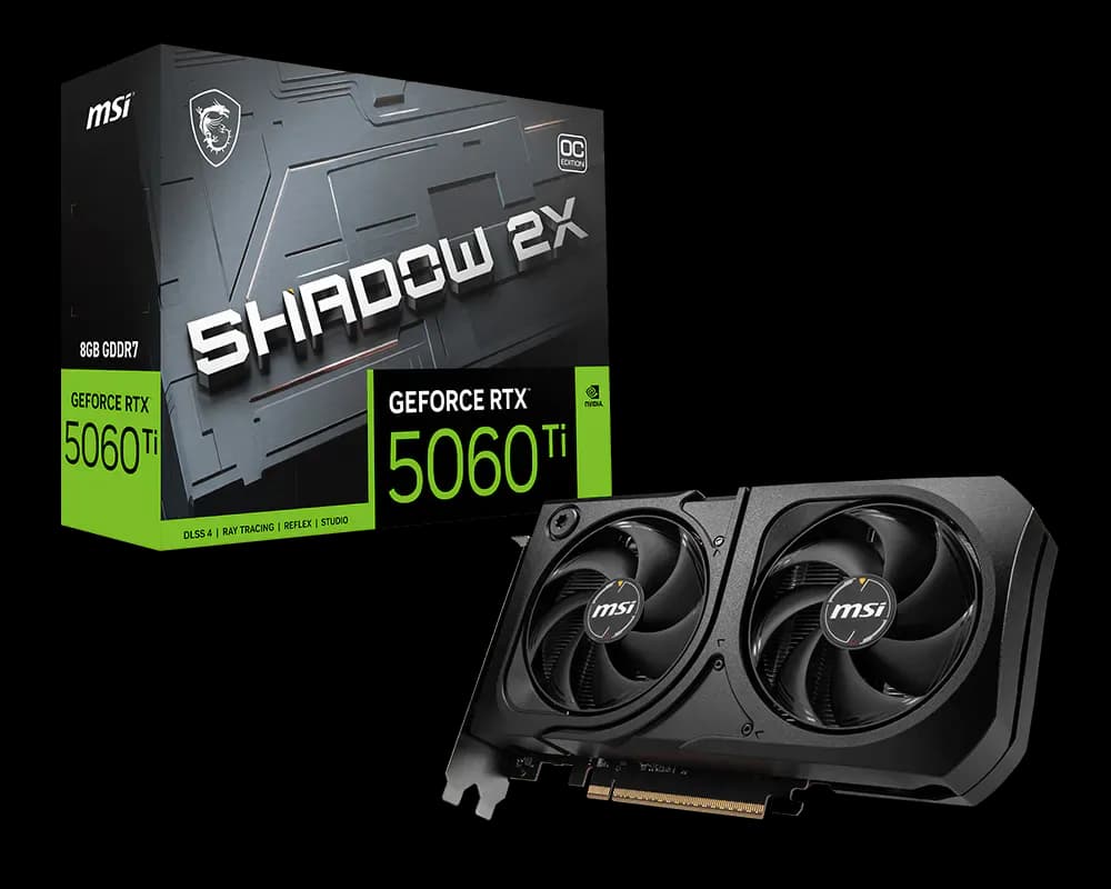 MSI GeForce RTX 5060 Ti 8G SHADOW 2X OC PLUS GDDR7