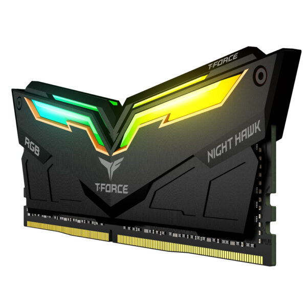 16GB (2x8GB) TEAM GROUP T-FORCE NIGHT HAWK RGB 3600MHz - BLACK