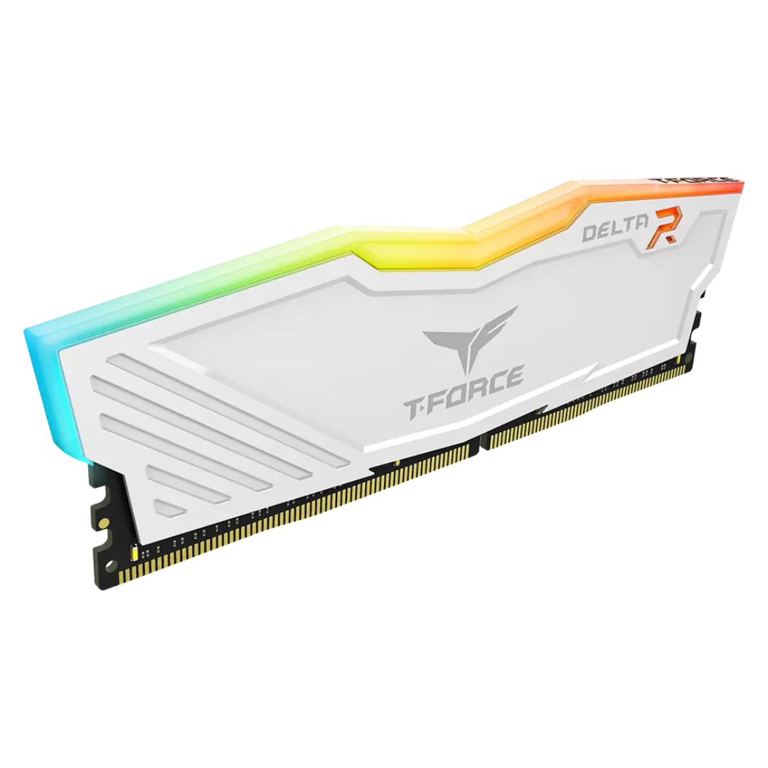TeamGroup T-Force Delta RGB 16GB (2x8GB) 3200MHz DDR4 Desktop Memory Kit - White 4