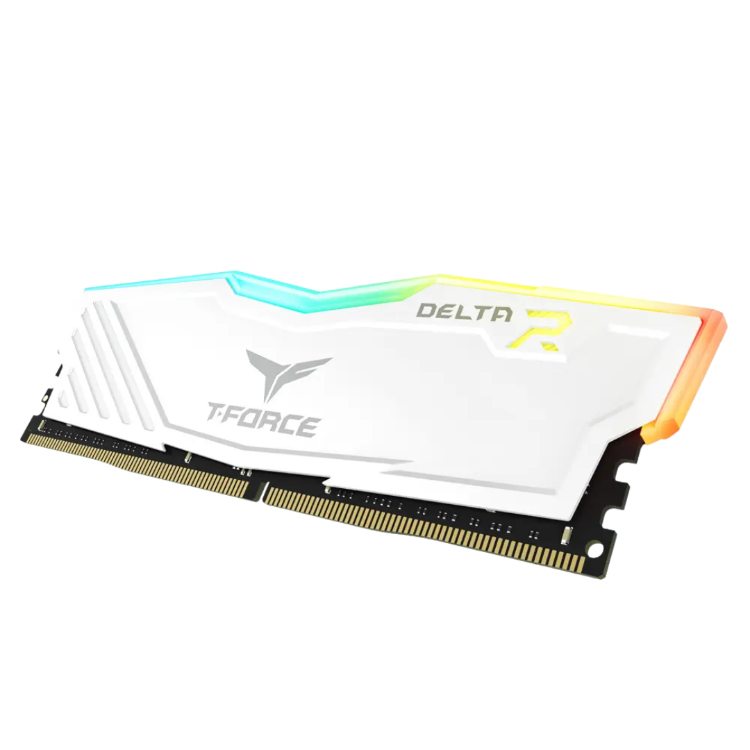 TeamGroup T-Force Delta RGB 16GB (2x8GB) 3200MHz DDR4 Desktop Memory Kit - White 3