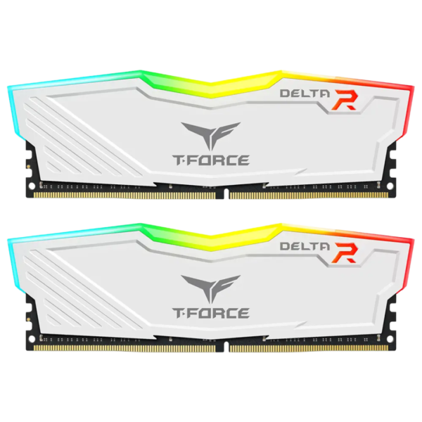 Team-Group-TForce-Delta-RGB-DDR4-White 16GB (2x8GB) TEAM GROUP T-FORCE DELTA RGB 3600MHz (WHITE)