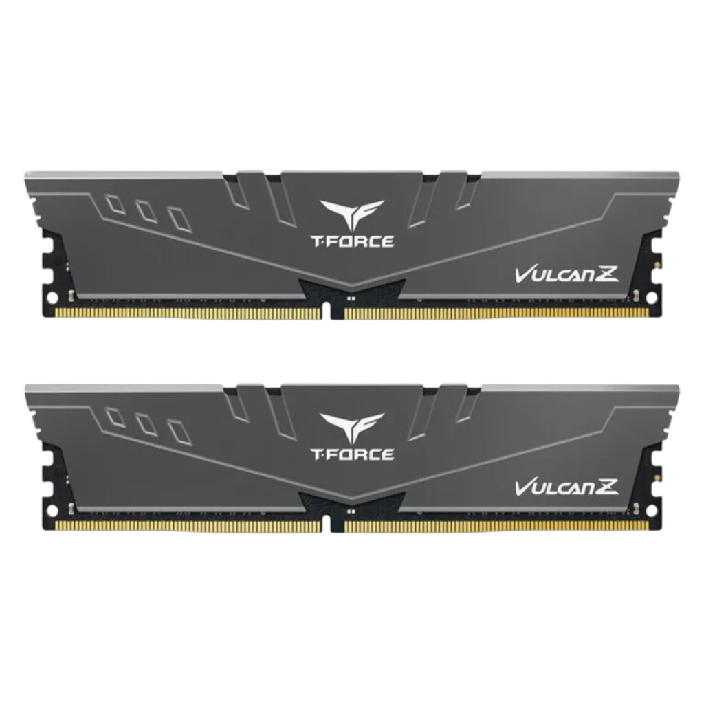 TeamGroup T-Force Vulcan Z 16GB (2x8GB) 3200MHZ DDR4 Desktop Memory Kit – Gray