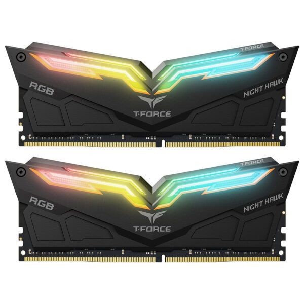 16GB (2x8GB) TEAM GROUP T-FORCE NIGHT HAWK RGB 3600MHz - BLACK