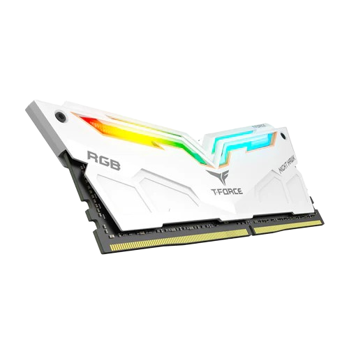 16GB (2x8GB) TEAM GROUP T-FORCE NIGHT HAWK RGB 3600MHz - WHITE