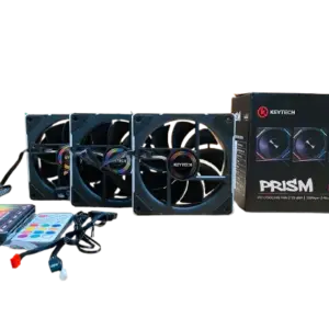 Keytech Prism ARGB 3-in-1 w/ Fan Hub + Remote (Black)