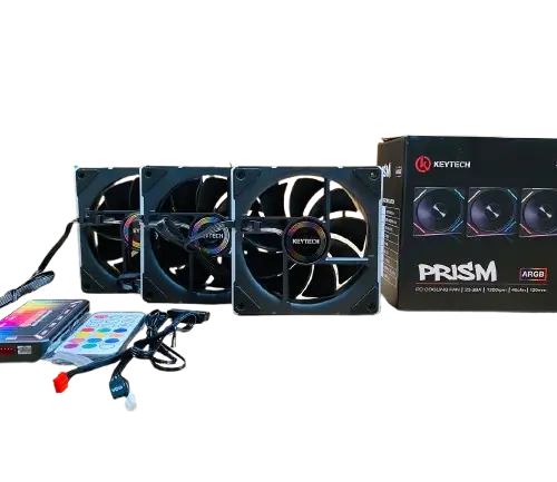 Keytech Prism ARGB 3-in-1 w/ Fan Hub + Remote