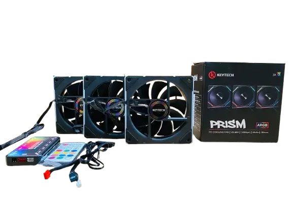 Keytech Prism ARGB 3-in-1 w/ Fan Hub + Remote