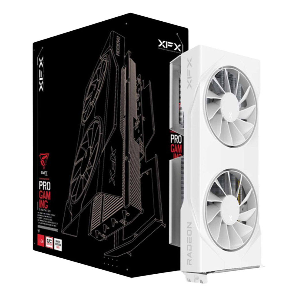 XFX Swift AMD Radeon RX 9060 XT OC White Gaming Edition 16GB