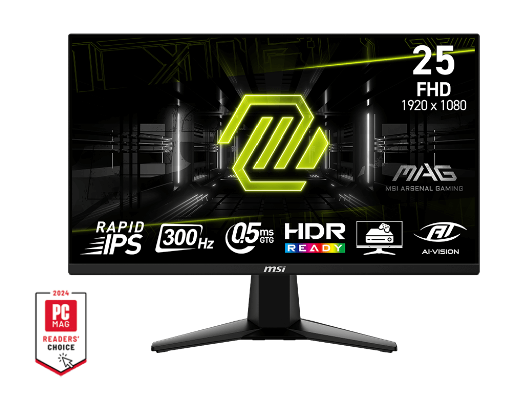 MSI MAG 255XF 24.5″ FHD 300H Rapid IPS Gaming Monitor