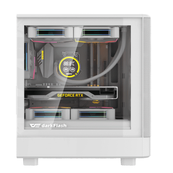 Darkflash DB330M Mesh MATX Case (White)