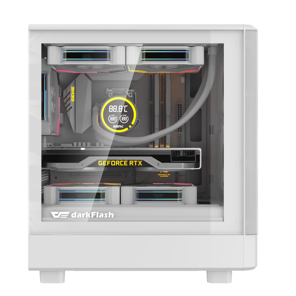 Darkflash DB330M Mesh MATX Case (White) 3