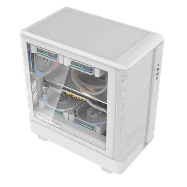 Darkflash DB330M Mesh MATX Case (White)