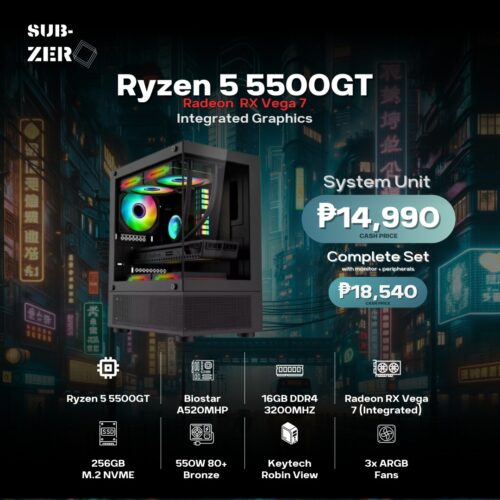 Ryzen 5 5500GT +16GB RAM System Unit / Complete Set