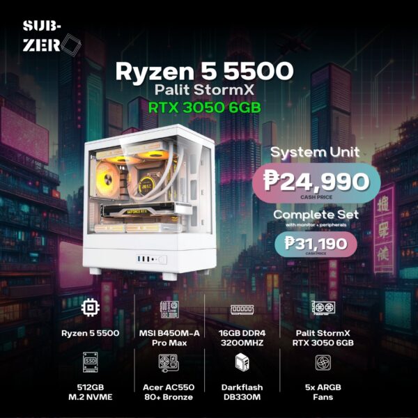 9 Ryzen 5 5500 + RTX 3050 System Unit / Complete Set
