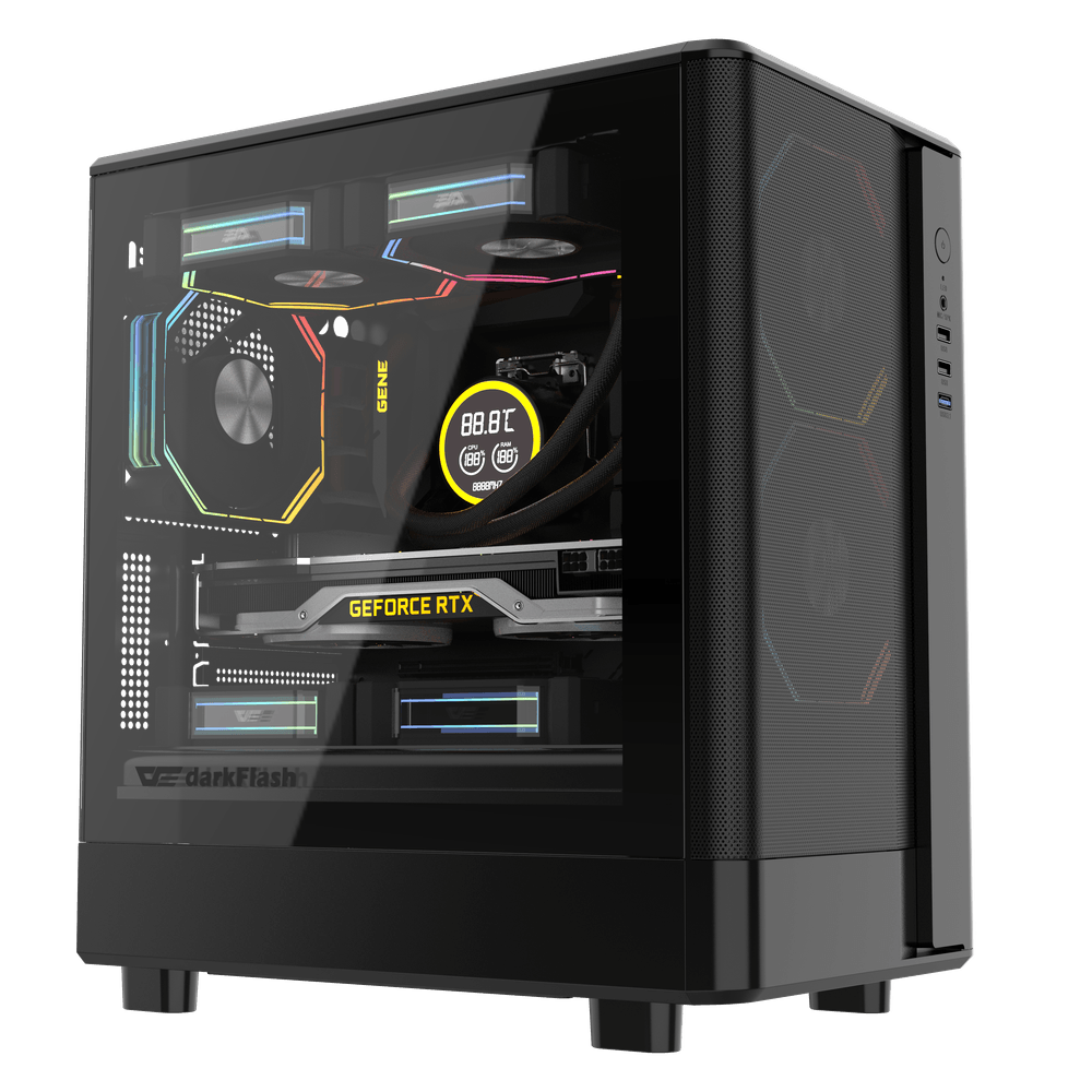 Darkflash DB330M Mesh MATX Case (Black)