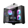 DarkFlash TH285M M-ATX Dual Chamber Case (Black)