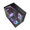 DarkFlash TH285M M-ATX Dual Chamber Case (Black)