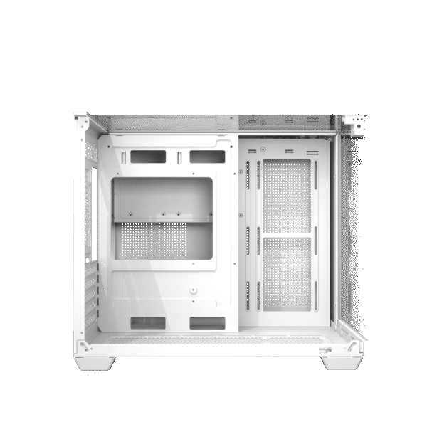 DarkFlash TH285M M-ATX Dual Chamber Case (White)