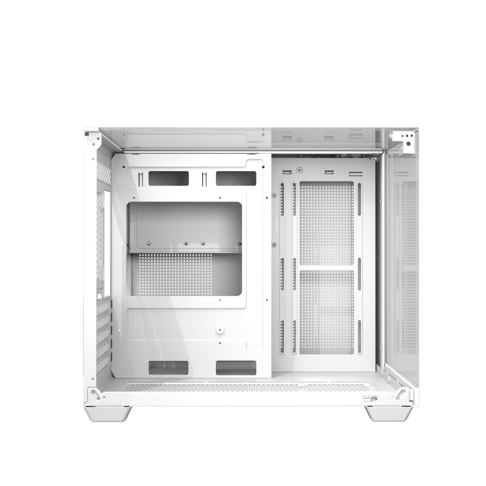 DarkFlash TH285M M-ATX Dual Chamber Case (White) 5