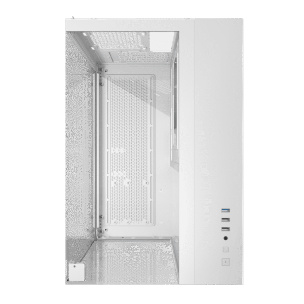 DarkFlash TH285M M-ATX Dual Chamber Case (White)