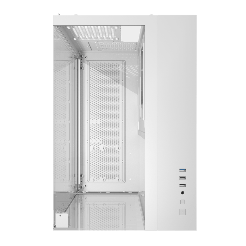 DarkFlash TH285M M-ATX Dual Chamber Case (White) 6