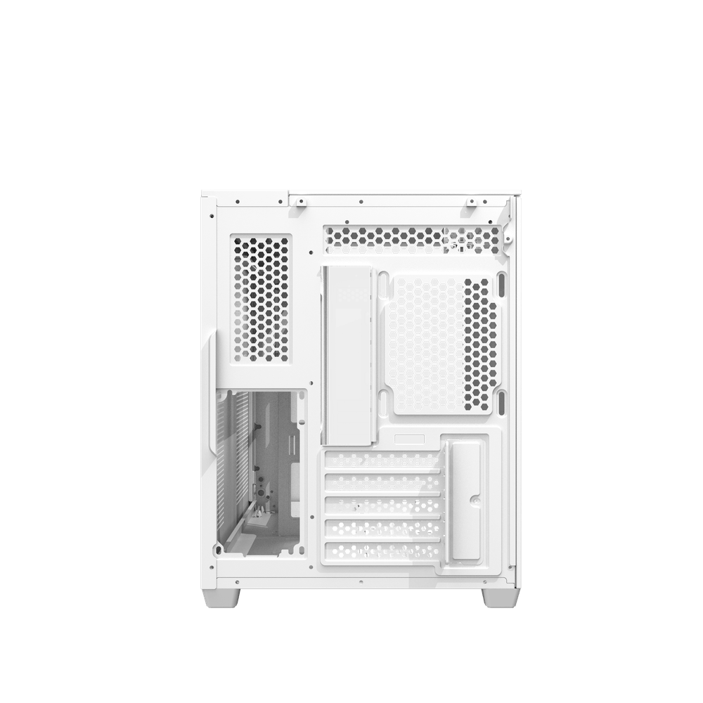 DarkFlash TH285M M-ATX Dual Chamber Case (White) 7