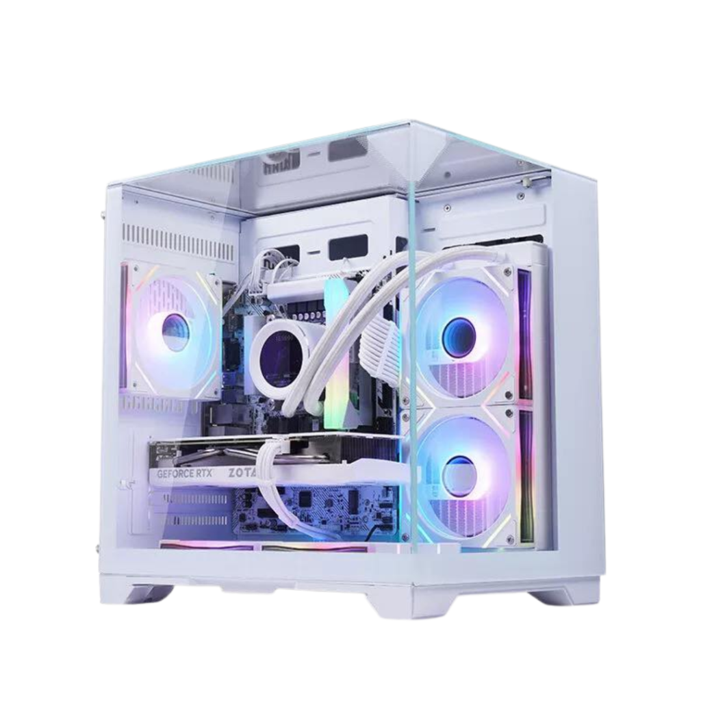 GameKM Buffoon S1 Dual Chamber MATX Case (White)