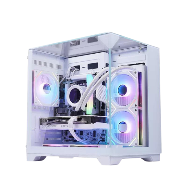 GameKM Buffoon S1 Dual Chamber MATX Case (White)