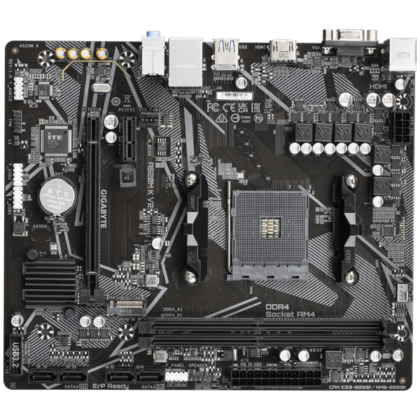 Gigabyte-A520M-K-V2-3 Gigabyte A520M K V2