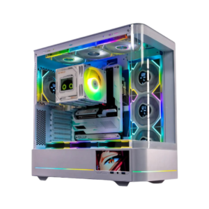 Jungle Leopard AC-02 Curved Glass | 5.5" Integrated LED Screen ATX Case