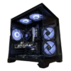Keytech Robin Quad  Dual Chamber MATX Case (Black)