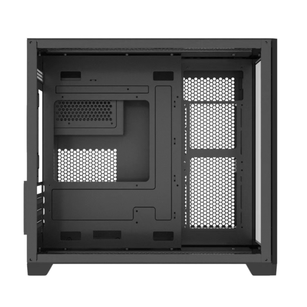 Keytech Robin Mini Dual Chamber MATX Case (Black)
