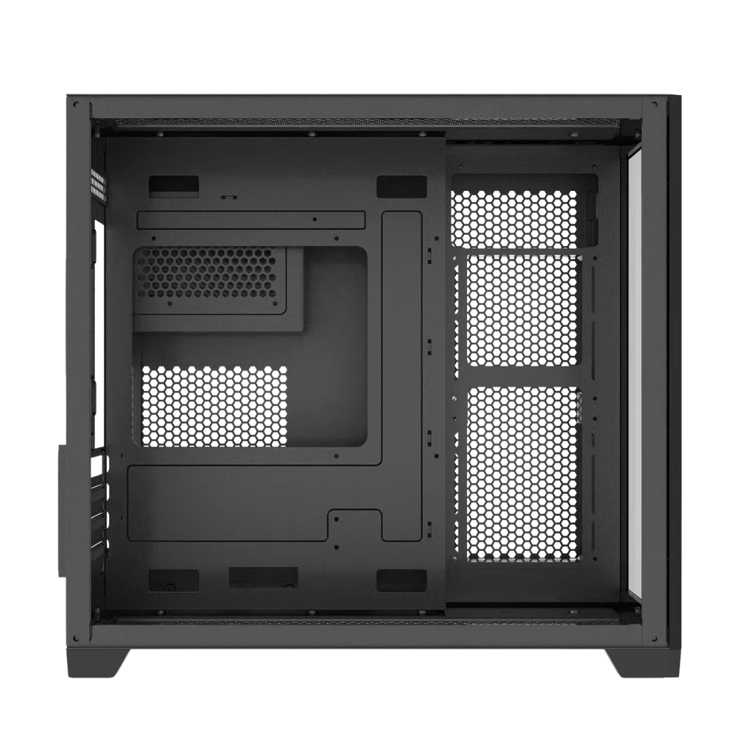 Keytech Robin Mini Dual Chamber MATX Case (Black) – Sub-Zero Systems