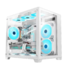 Keytech Robin Mini Dual Chamber MATX Case (White)