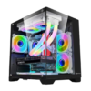 Keytech Robin Quad  Dual Chamber MATX Case (Black)