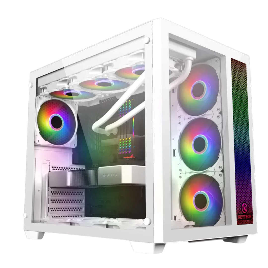 Keytech Robin SE (Special Edition) Dual Chamber ATX Case - White