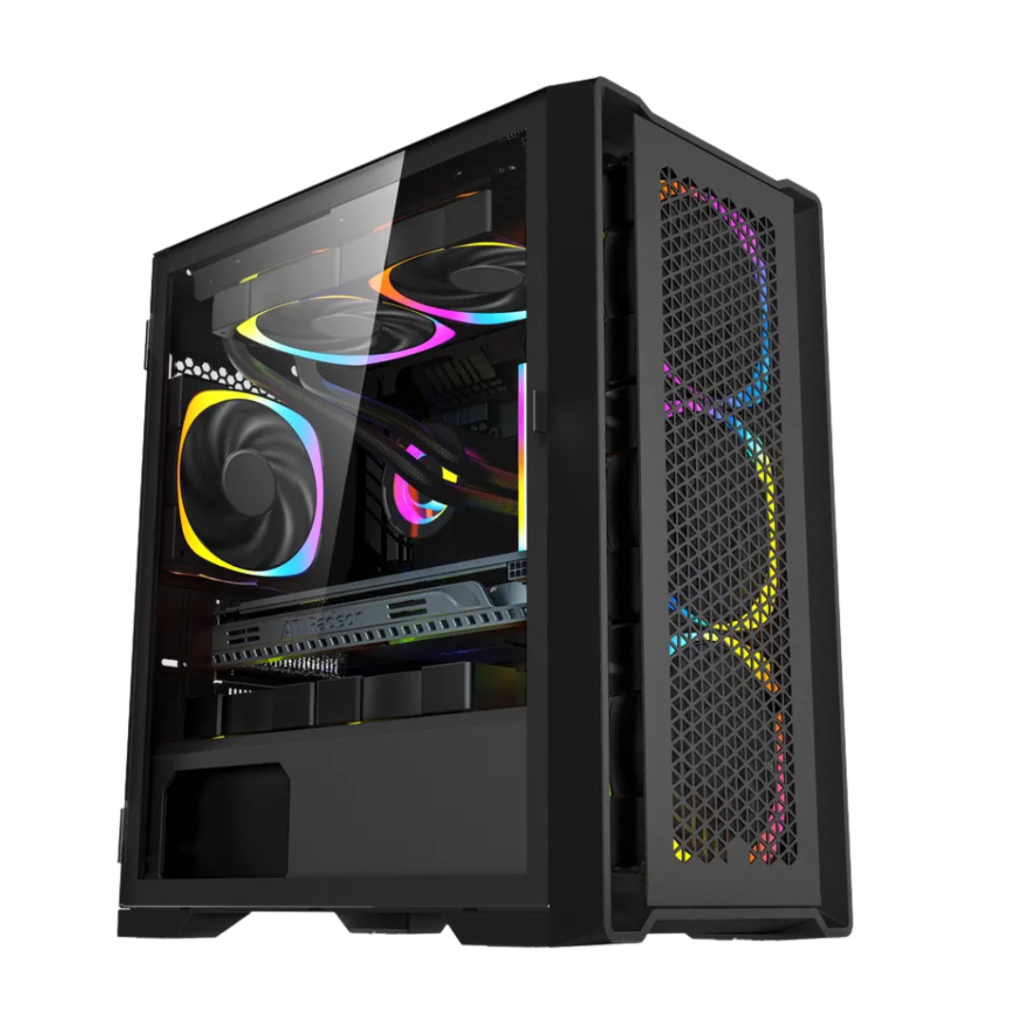 Keytech Visor Mesh MATX Case (Black)