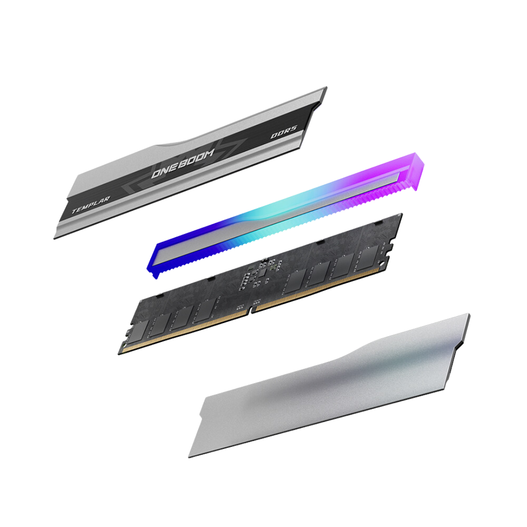 Kingspec Templar OneBoom RGB 32GB (2x16GB) 6000MHz DDR5 Desktop Memory Kit - Black 2