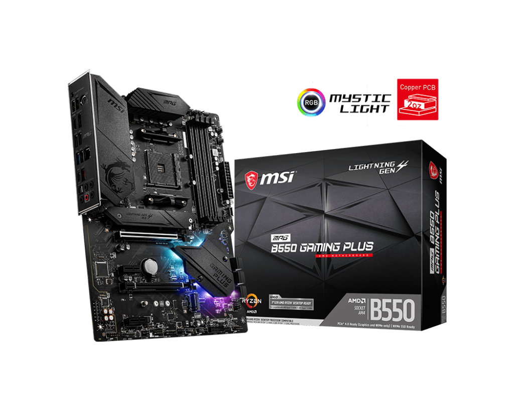 MSI MPG B550 Gaming Plus ATX AM4 Motherboard