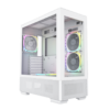 Montech Sky Two Mid Tower ATX Case | 4 ARGB Fans (White)