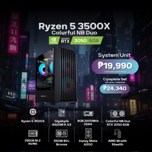 Ryzen 5 3500X + RTX 3050 System Unit / Complete Set