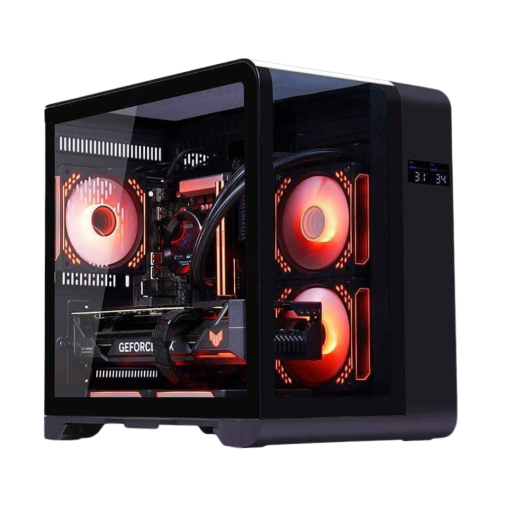 WJCoolman Robin Curve Mini Dual Chamber Digital MATX Case