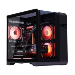 WJCoolman Robin Curve Mini Dual Chamber Digital MATX Case — Black